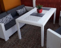 Стол B:rattan Houston 1500*900мм, белый