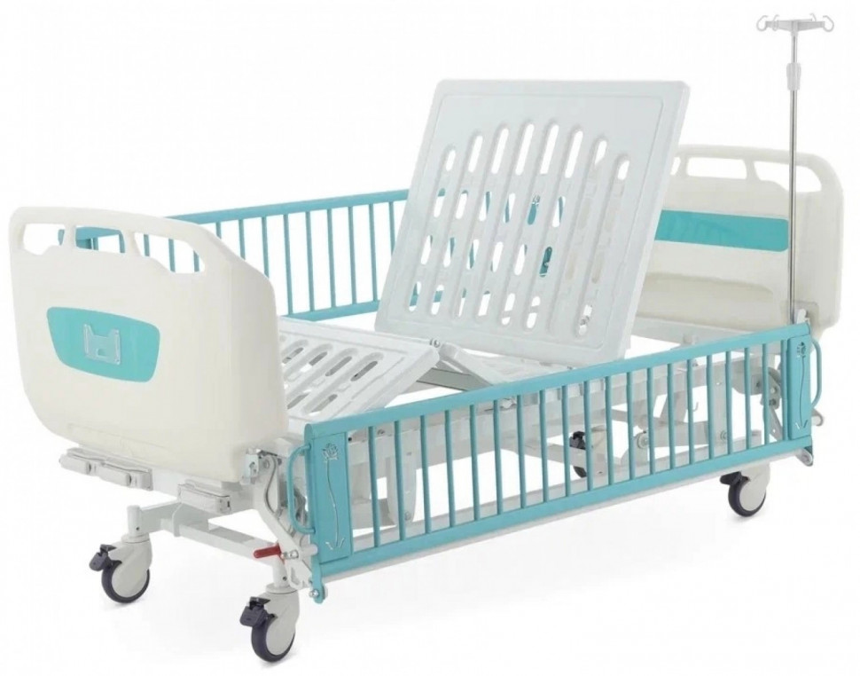 Кровать механическая подростковая MED-MOS DM-3434 (ABS зел., 4 секции, матрас, В)