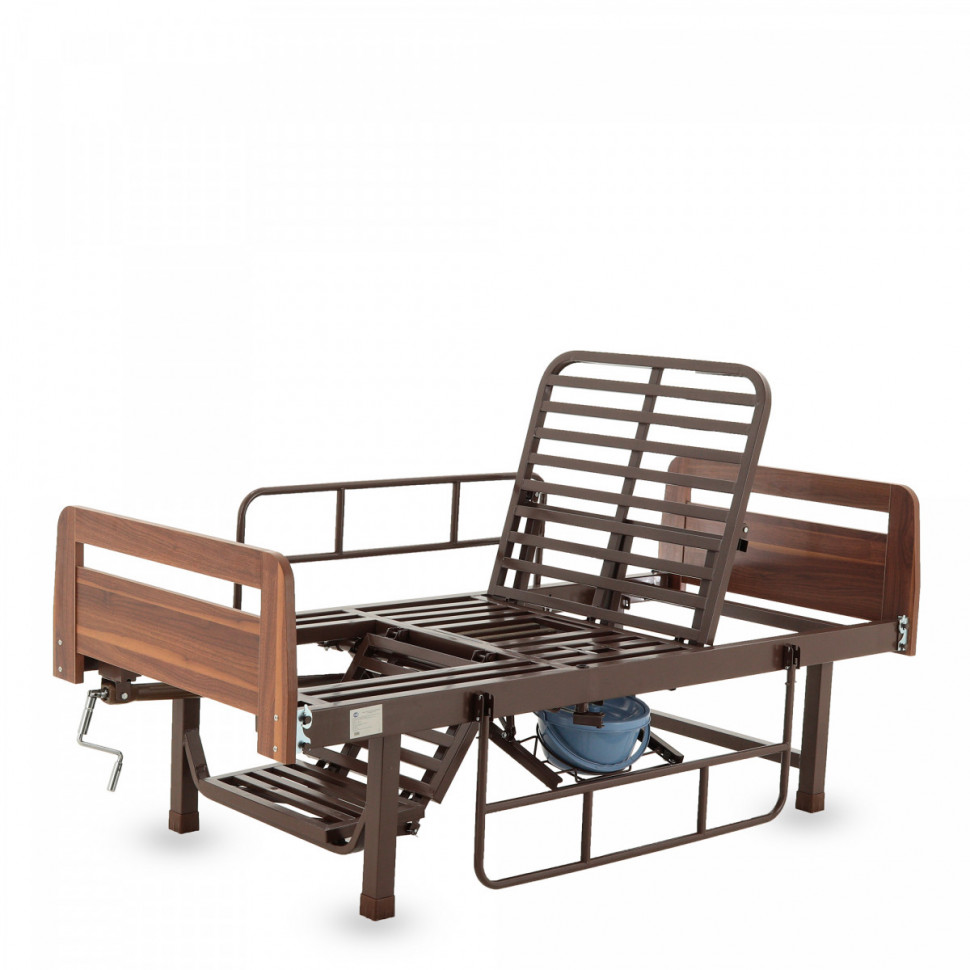 Кровать механич. E-49 (ММ-2620Н-05) ЛДСП Венге (спинки с прорезью) без матраса